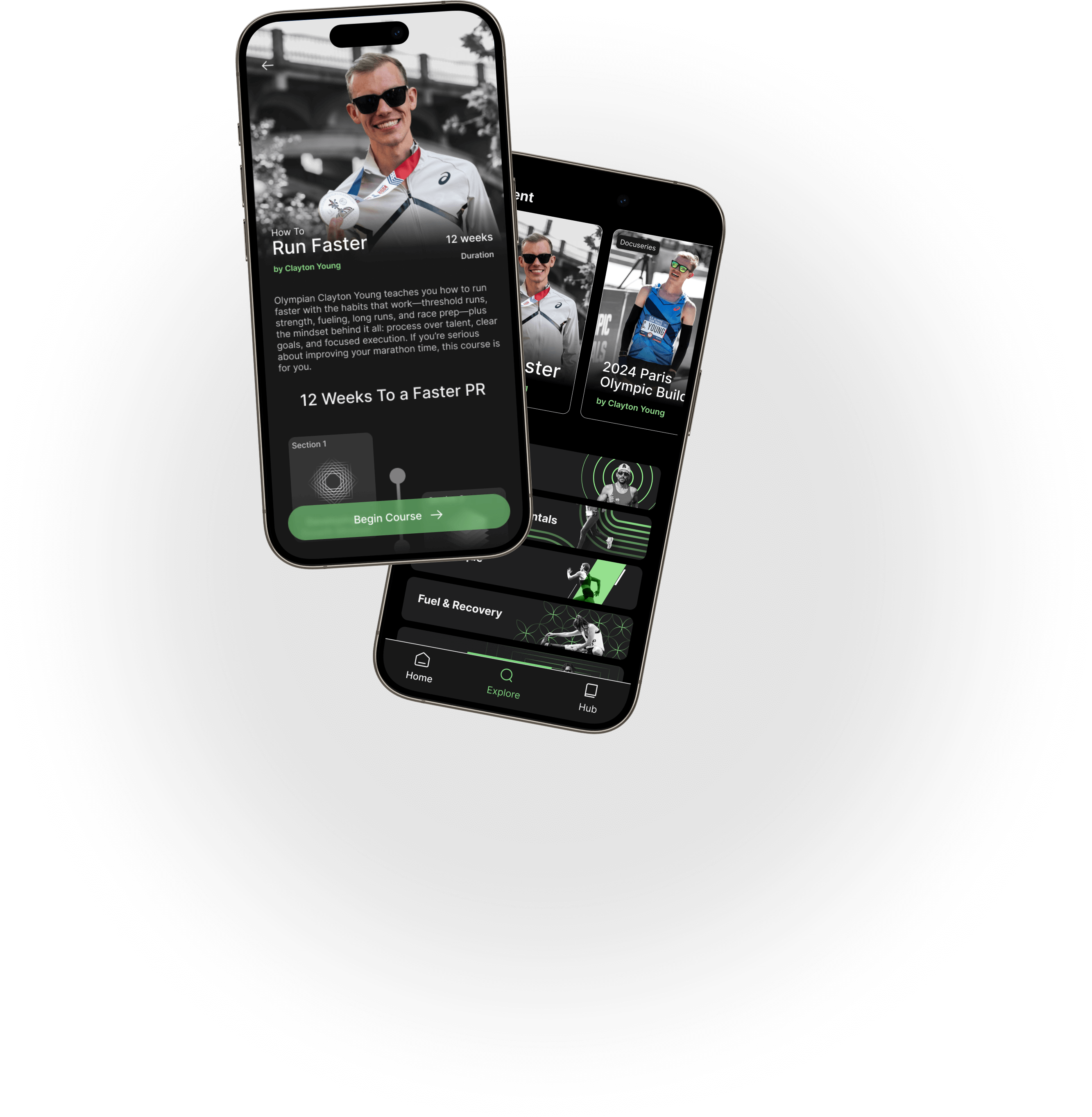 Example of accomplice app showing course and content